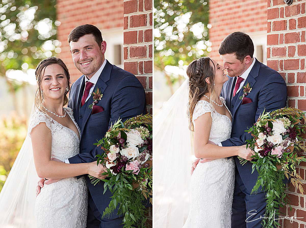 romantic bride and groom portraits | Brix & Columns Vineyard Wedding in McGaheysville VA by Harrisburg Photographer Photography by Erin Leigh