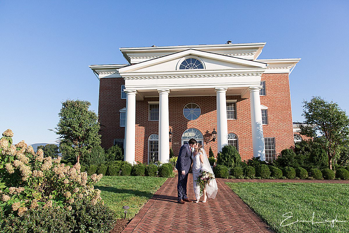 bride and groom sunny day wedding | Brix & Columns Vineyard Wedding in McGaheysville VA by Harrisburg Photographer Photography by Erin Leigh
