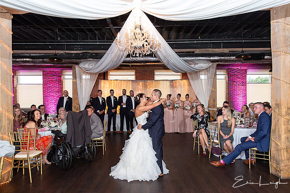 first dance | John Wright Restaurant Wedding in Wrightsville PA by Harrisburg Photographer Photography by Erin Leigh