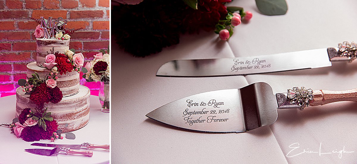wedding cake and wedding knife | John Wright Restaurant Wedding in Wrightsville PA by Harrisburg Photographer Photography by Erin Leigh