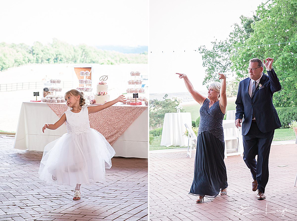 flowergirl, reception introductions | Lauxmont Farms Wedding in Wrightsville PA by Harrisburg Photographer Photography by Erin Leigh