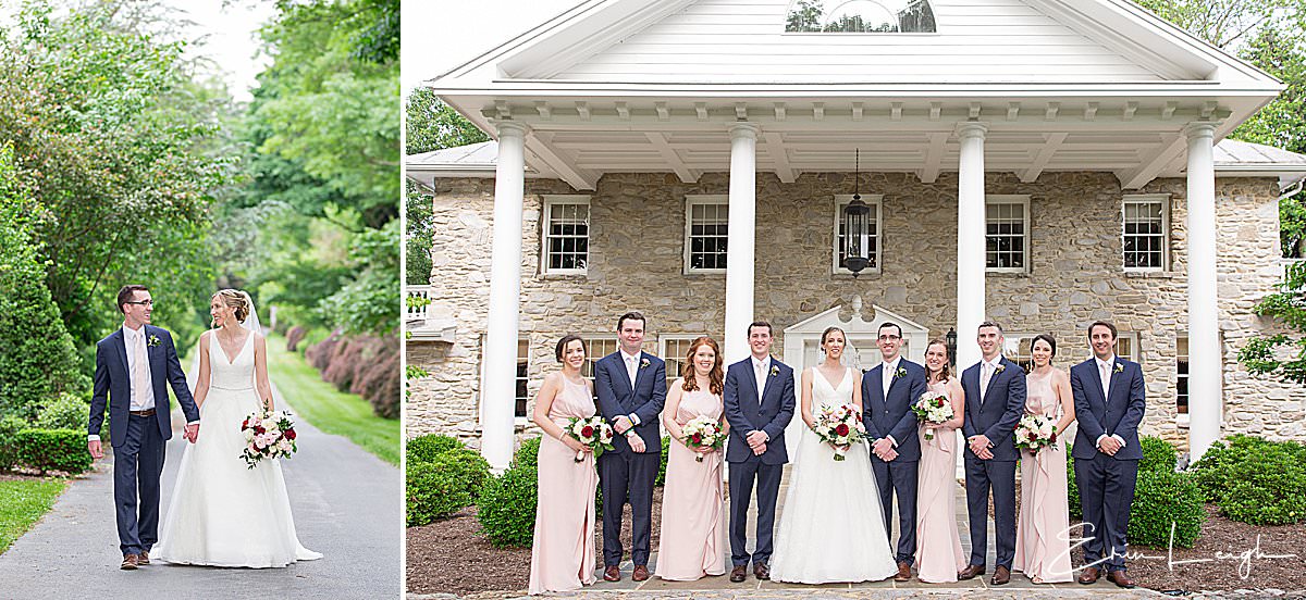 bridal party photo | Linwood Estate Wedding in CarlislePA by Harrisburg Photographer Photography by Erin Leigh