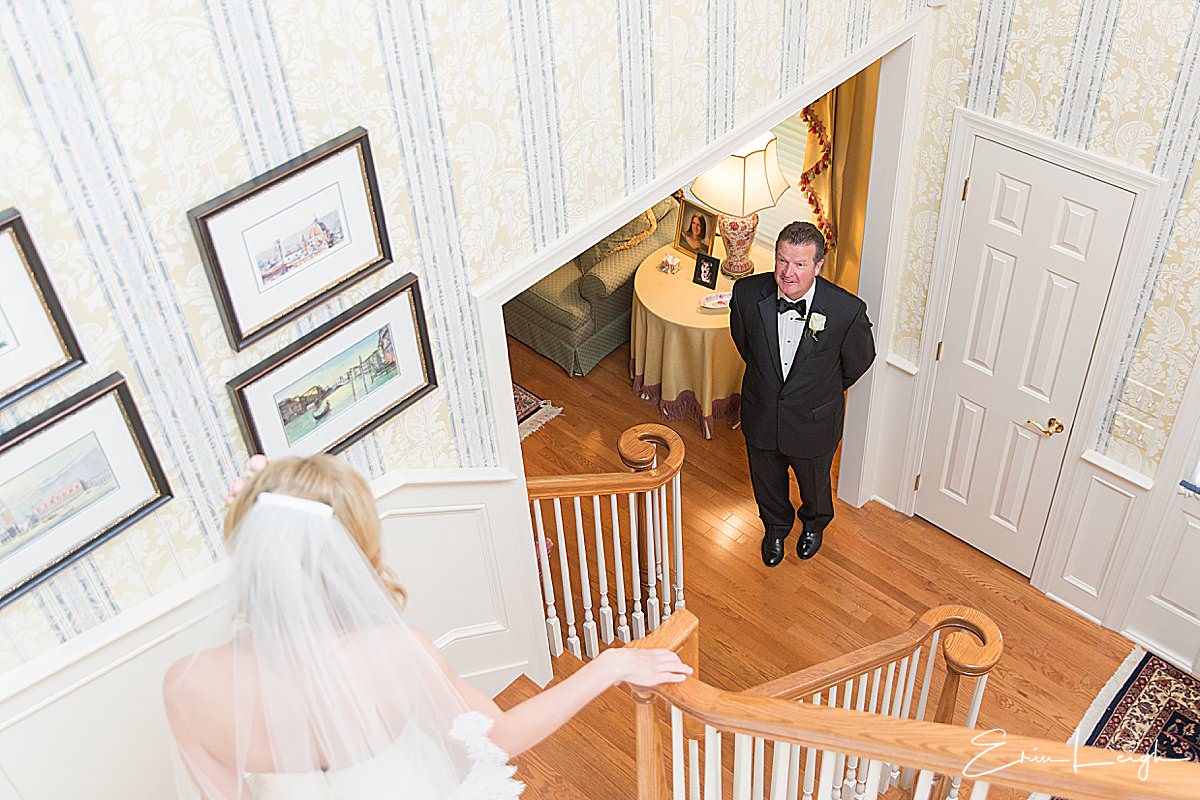 dad's first look | West Shore Country Club Wedding, Mechanicsburg PA by Harrisburg Photographer Photography by Erin Leigh