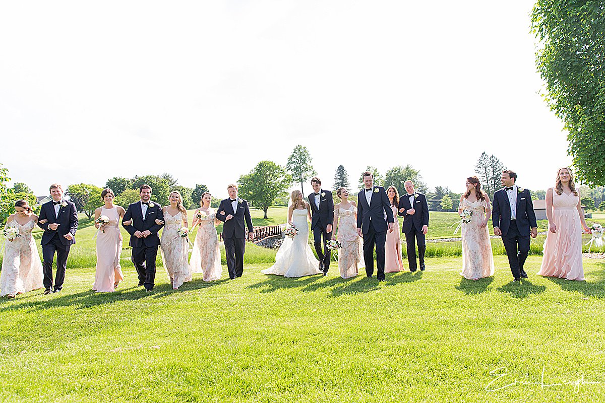 bridal party walking photo | West Shore Country Club Wedding, Mechanicsburg PA by Harrisburg Photographer Photography by Erin Leigh