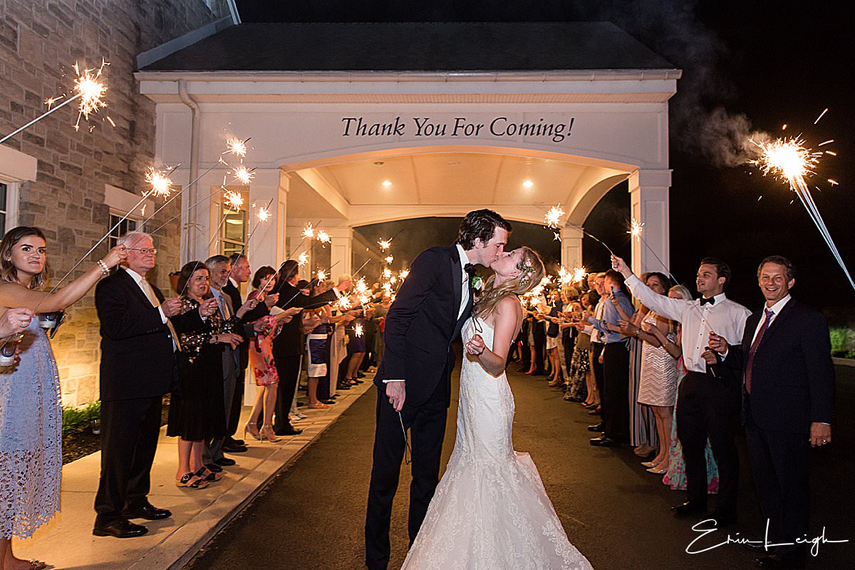 sparkler sendoff | West Shore Country Club Wedding, Mechanicsburg PA by Harrisburg Photographer Photography by Erin Leigh