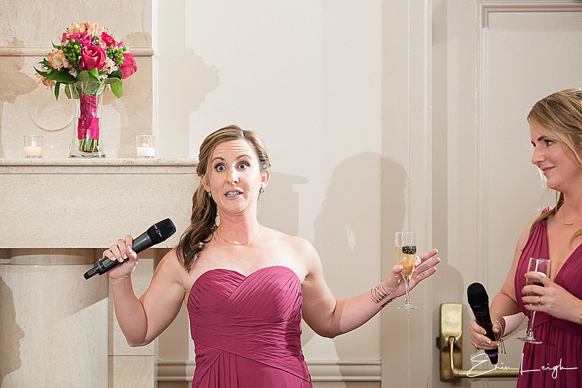 reception toast | Brookside Country Club Wedding in Macungie PA by Harrisburg Photographer Photography by Erin Leigh